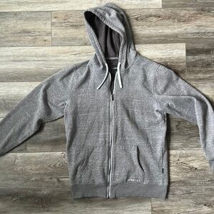 O'Neill jacket gray sweat jacket hooded size Medium Athleisure Fleece lined